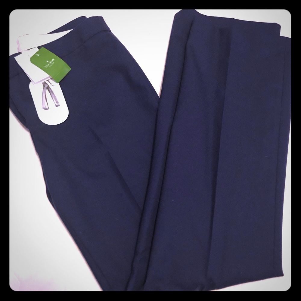 NWT Navy Blue Flare Kate Spade Trousers